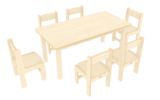 白桦系列-长方形桌