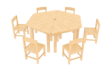 圣地亚哥系列-六边形组合桌